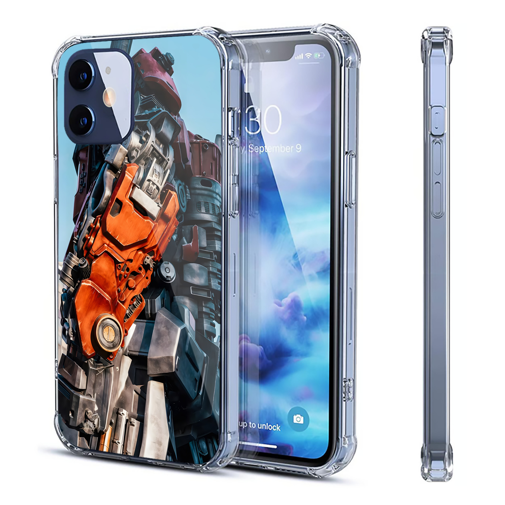 （画像用） Transformers トランスフォーマー 【iPhone 12シリーズ対応】透明スマホケース（クリアソフトケース）